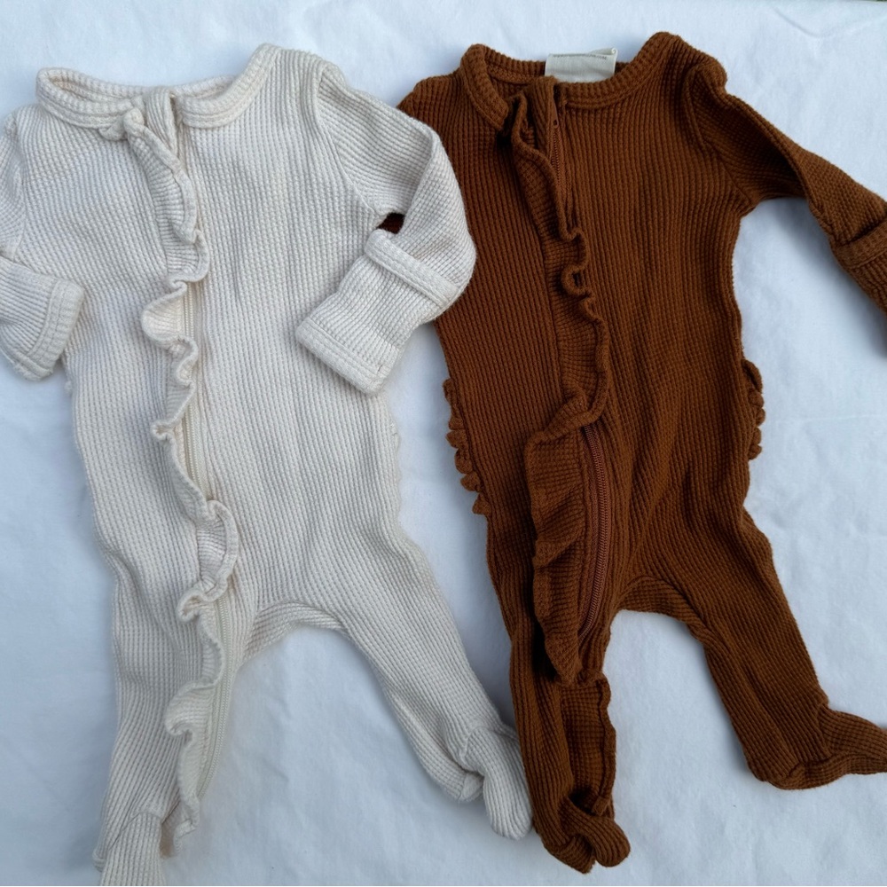 SpearmintLove Cotton Waffle Footies